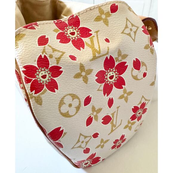 Louis Vuitton X Takashi Murakami Monogram Cherry Blossom Sac Retro Red - Picture 8 of 13